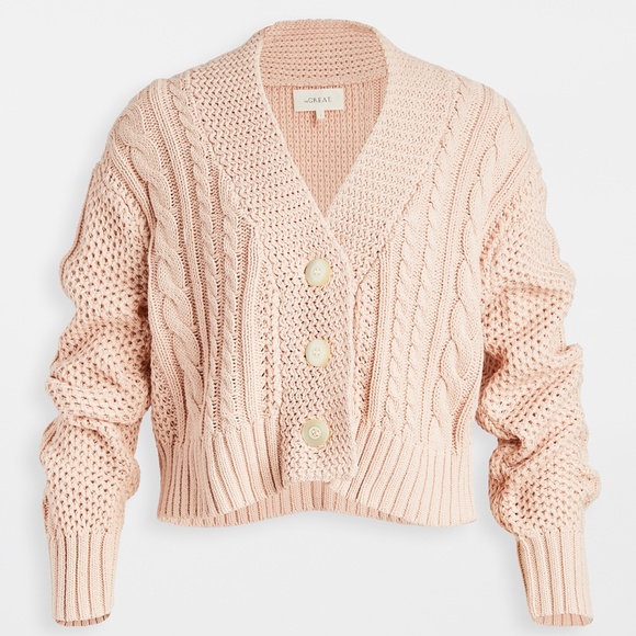 THE GREAT. Sweaters - Barely Worn! "Montana" Cropped Cardigan by THE GREAT.